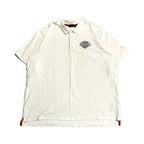 ハーレーダビッドソン Harley-Davidson ポロシャツ ホワイト メンズ3XL