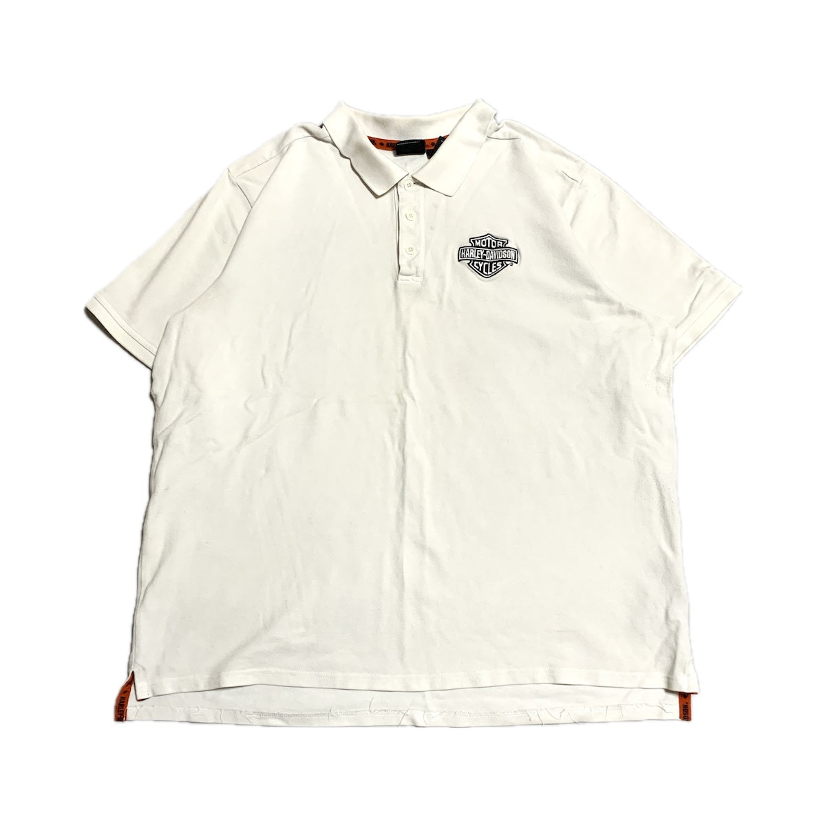 ハーレーダビッドソン Harley-Davidson ポロシャツ ホワイト メンズ3XL