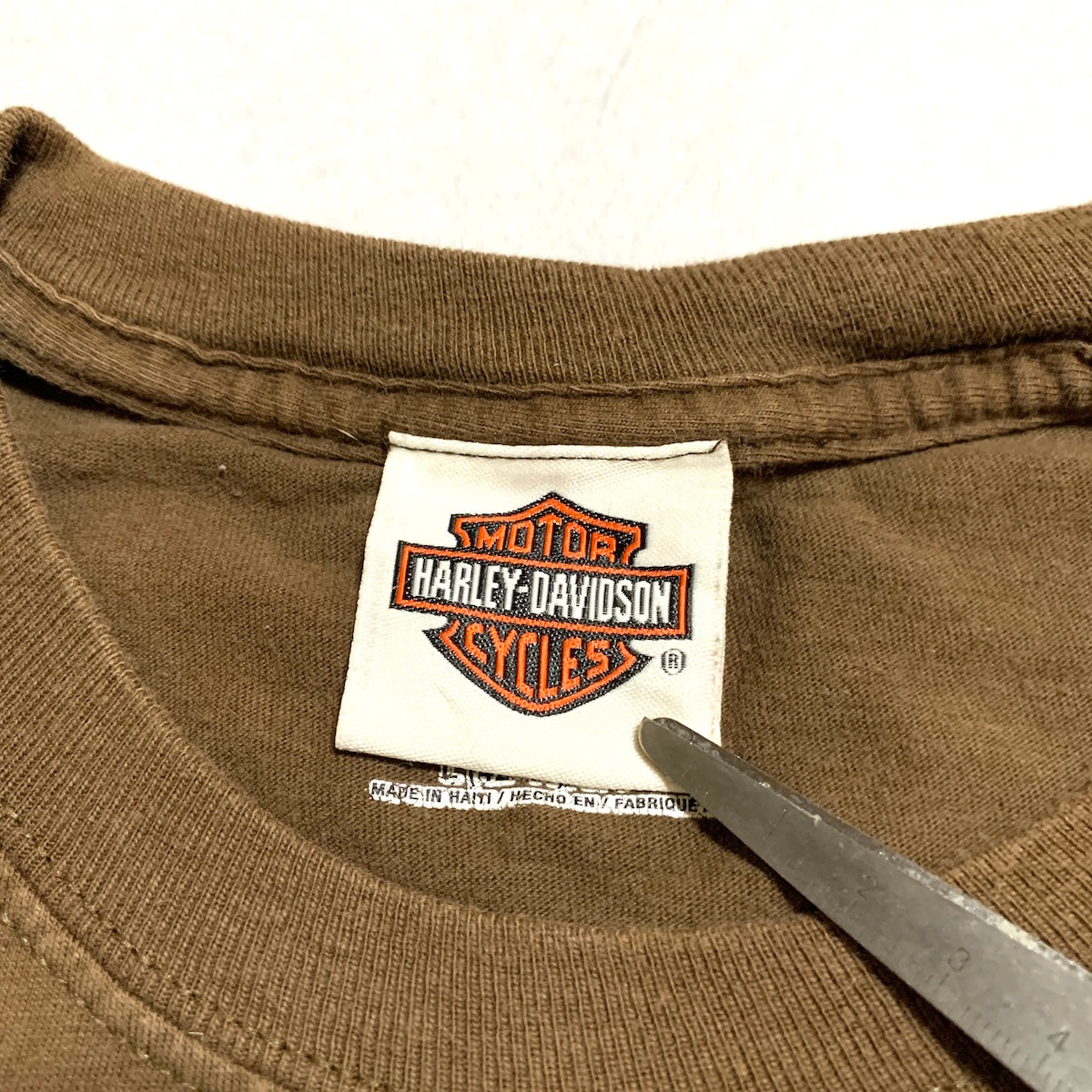 ハーレーダビッドソン Harley-Davidson Tシャツ ヘインズ ネバダ ブラウン メンズL