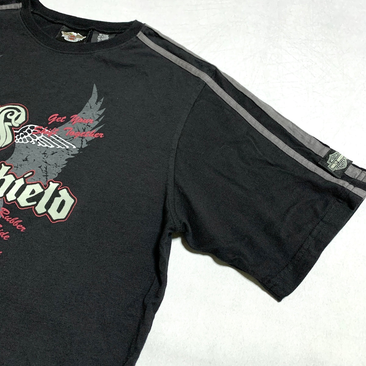 ハーレーダビッドソン Harley-Davidson Tシャツ USA製 ブラック メンズL