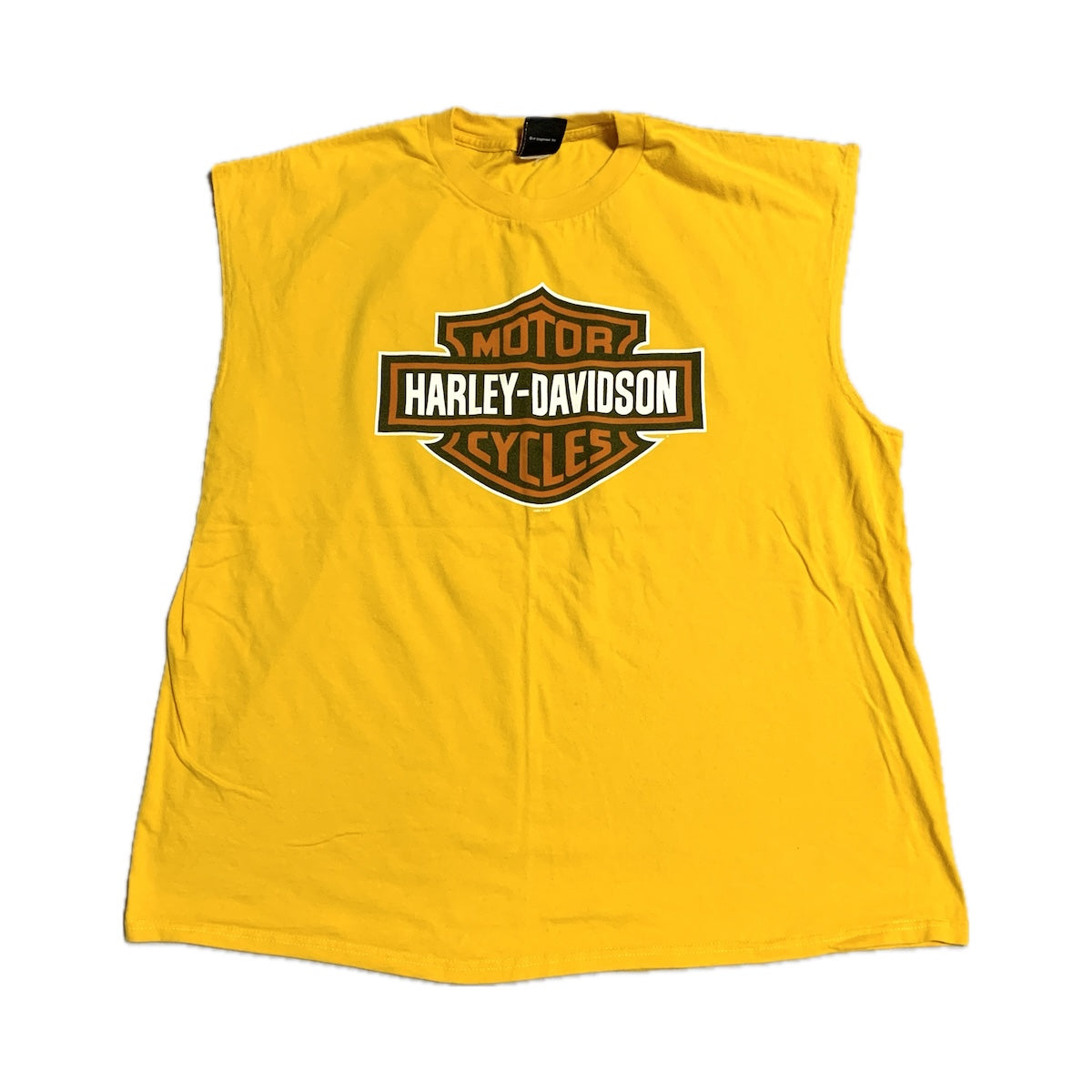 ハーレーダビッドソン Harley-Davidson  タンクトップ イエロー ロスウェル メンズXL