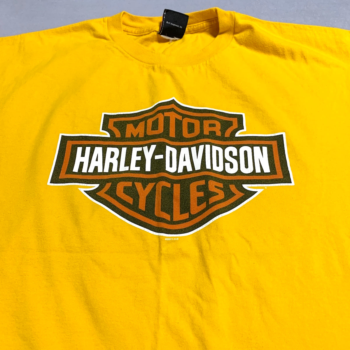 ハーレーダビッドソン Harley-Davidson  タンクトップ イエロー ロスウェル メンズXL