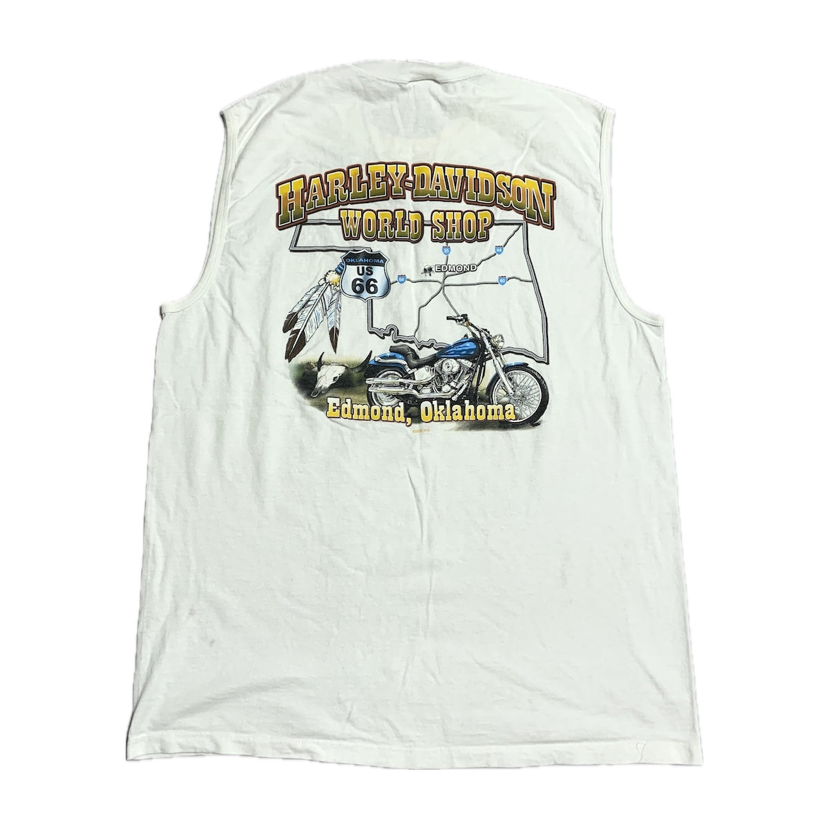ハーレーダビッドソン Harley-Davidson タンクトップ USA製 ホワイト