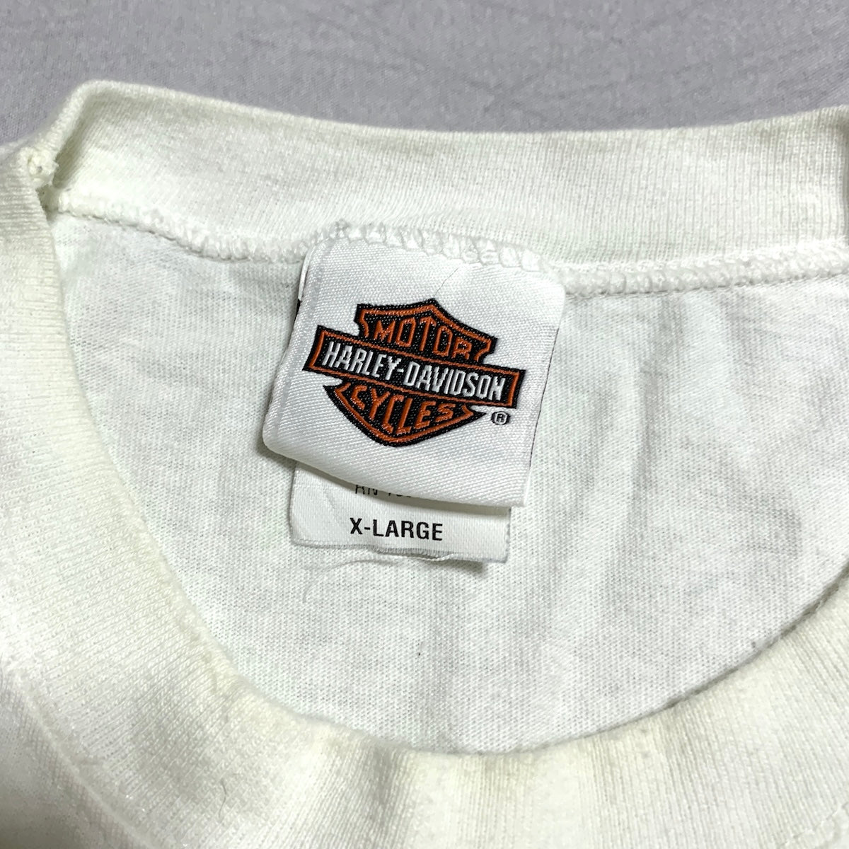 ハーレーダビッドソン Harley-Davidson タンクトップ USA製 ホワイト メンズL