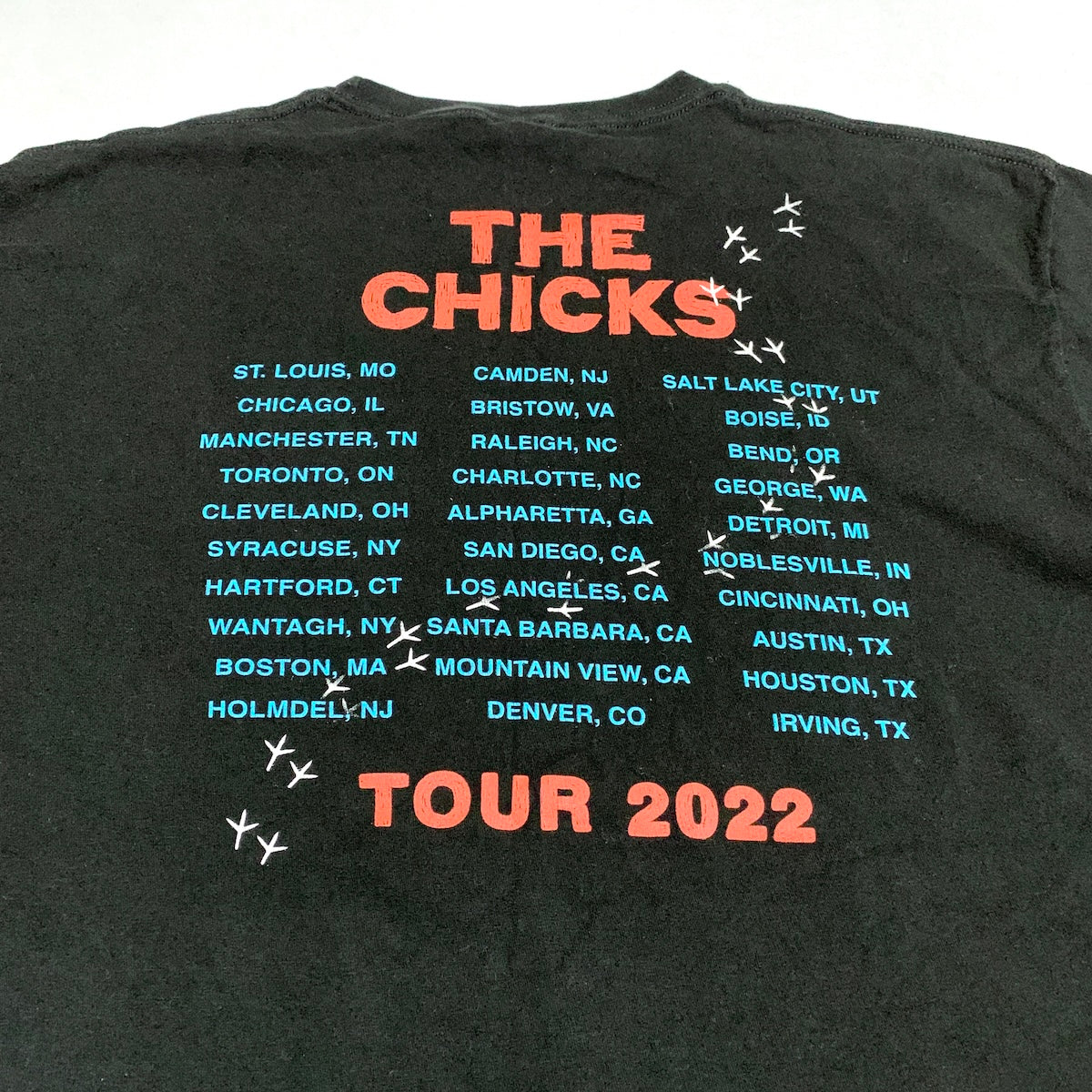 ザ・チックス the chicks Tシャツ 2022 ライブT ブラック メンズXL