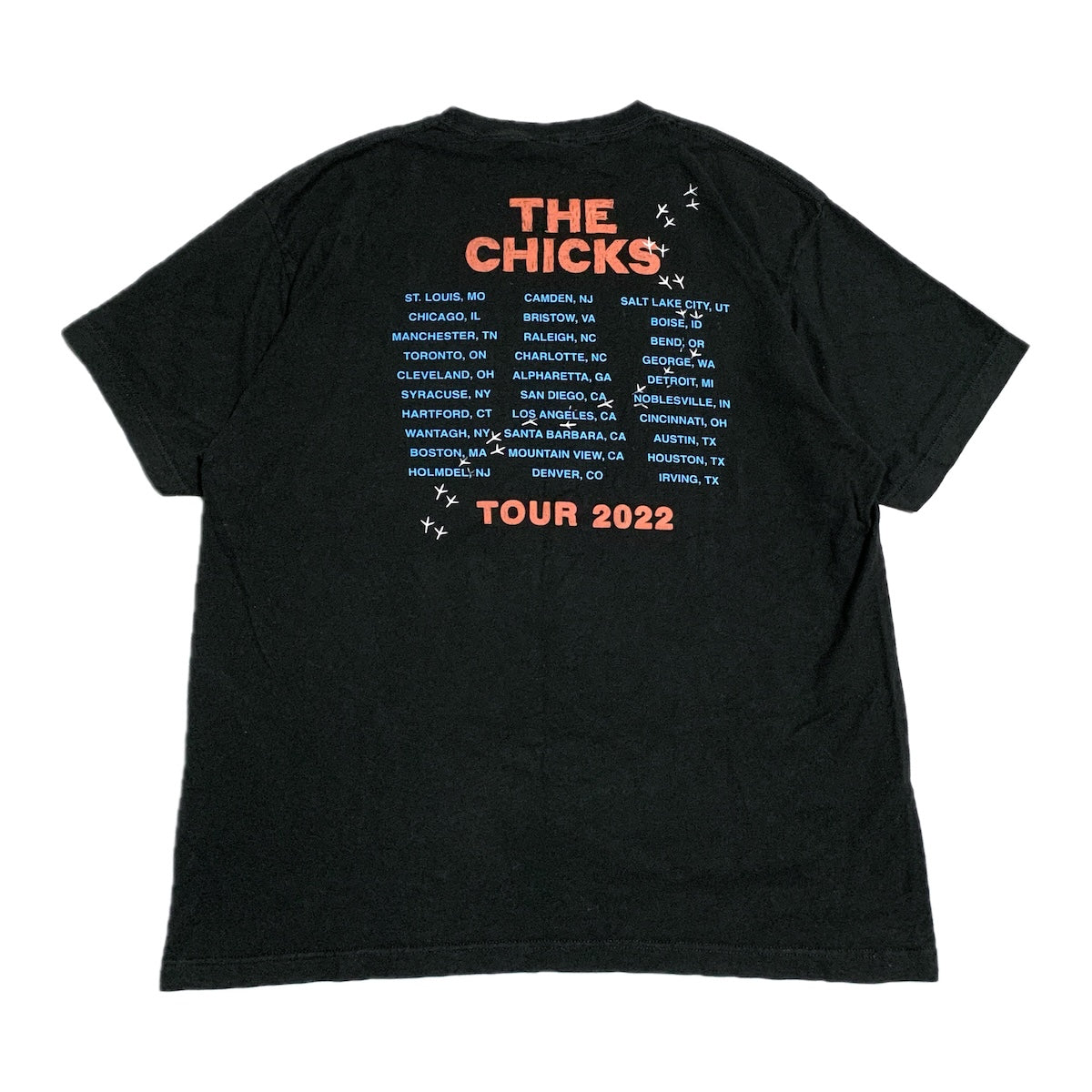 ザ・チックス the chicks Tシャツ 2022 ライブT ブラック メンズXL