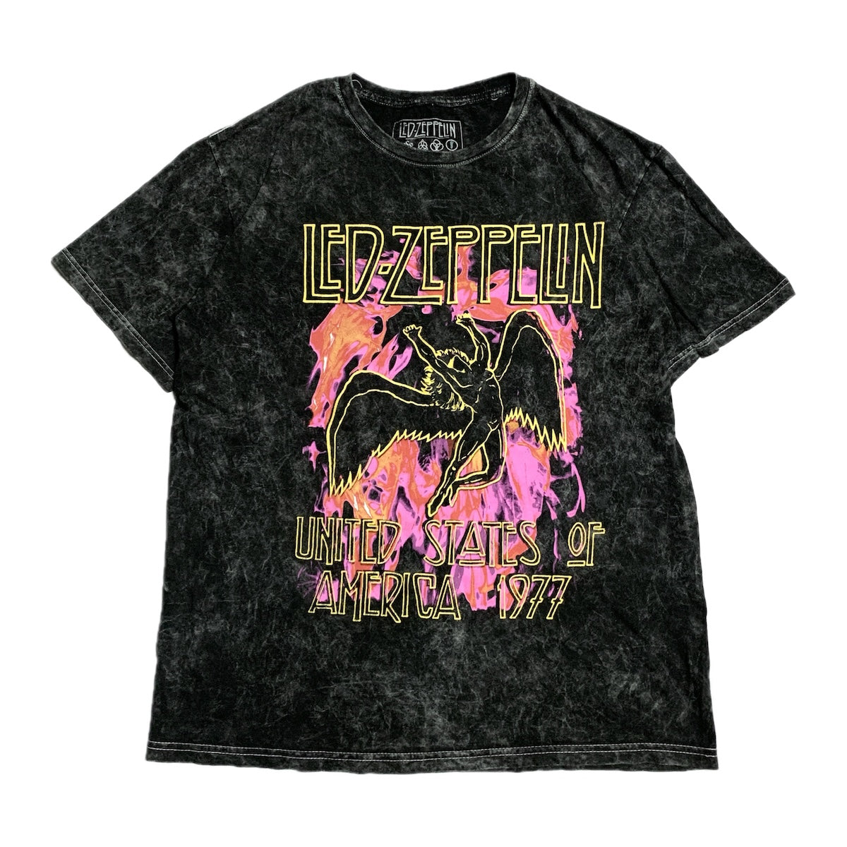 レッド・チェッペリン led zeppelin Tシャツ 2022 ブラック メンズM