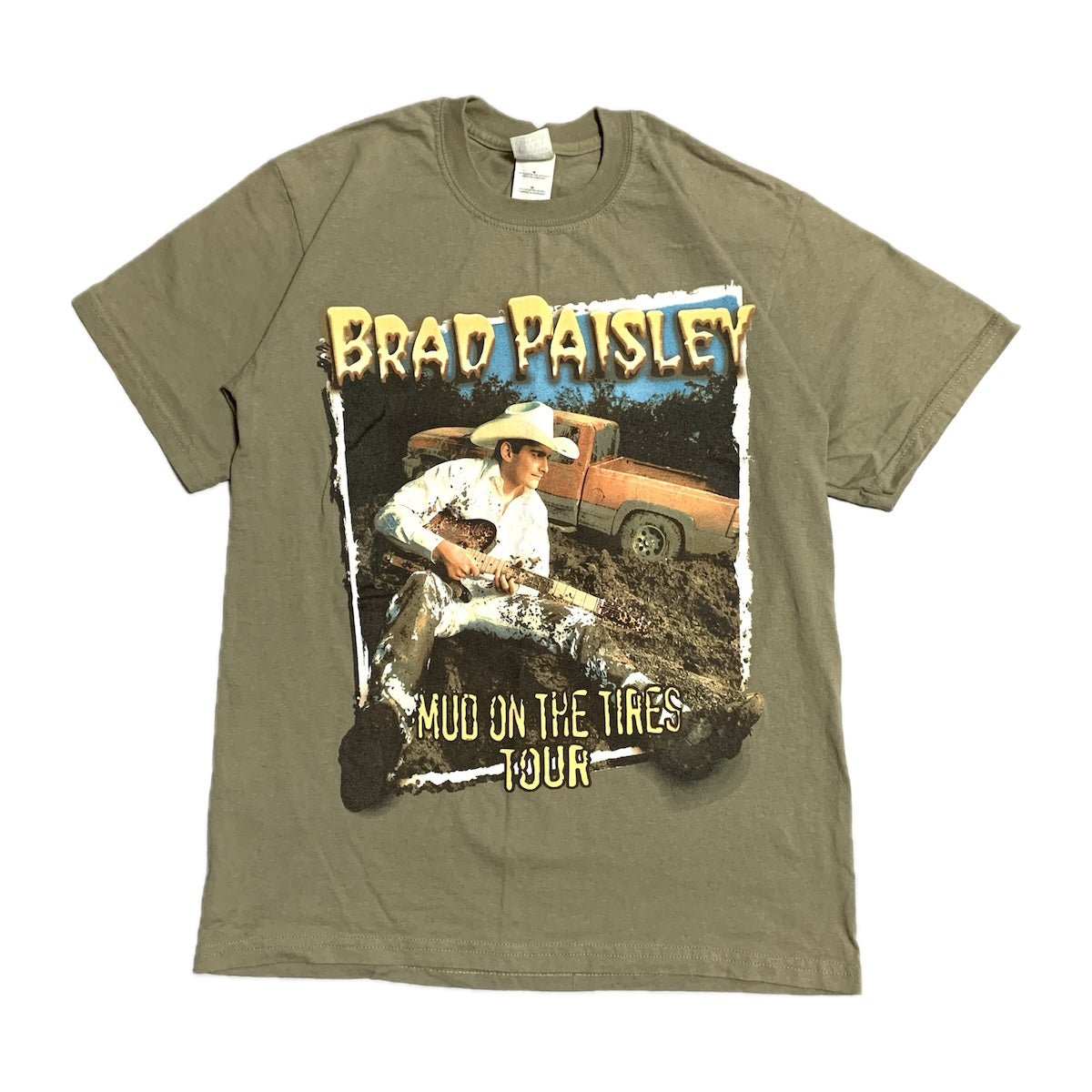 ギルダン GILDAN Tシャツ ブラッド・ペイズリー brad paisley ベージュ メンズM