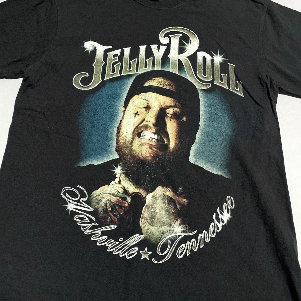 ジェリー・ロール jelly roll Tシャツ 2024 beautifully broken ブラック メンズM