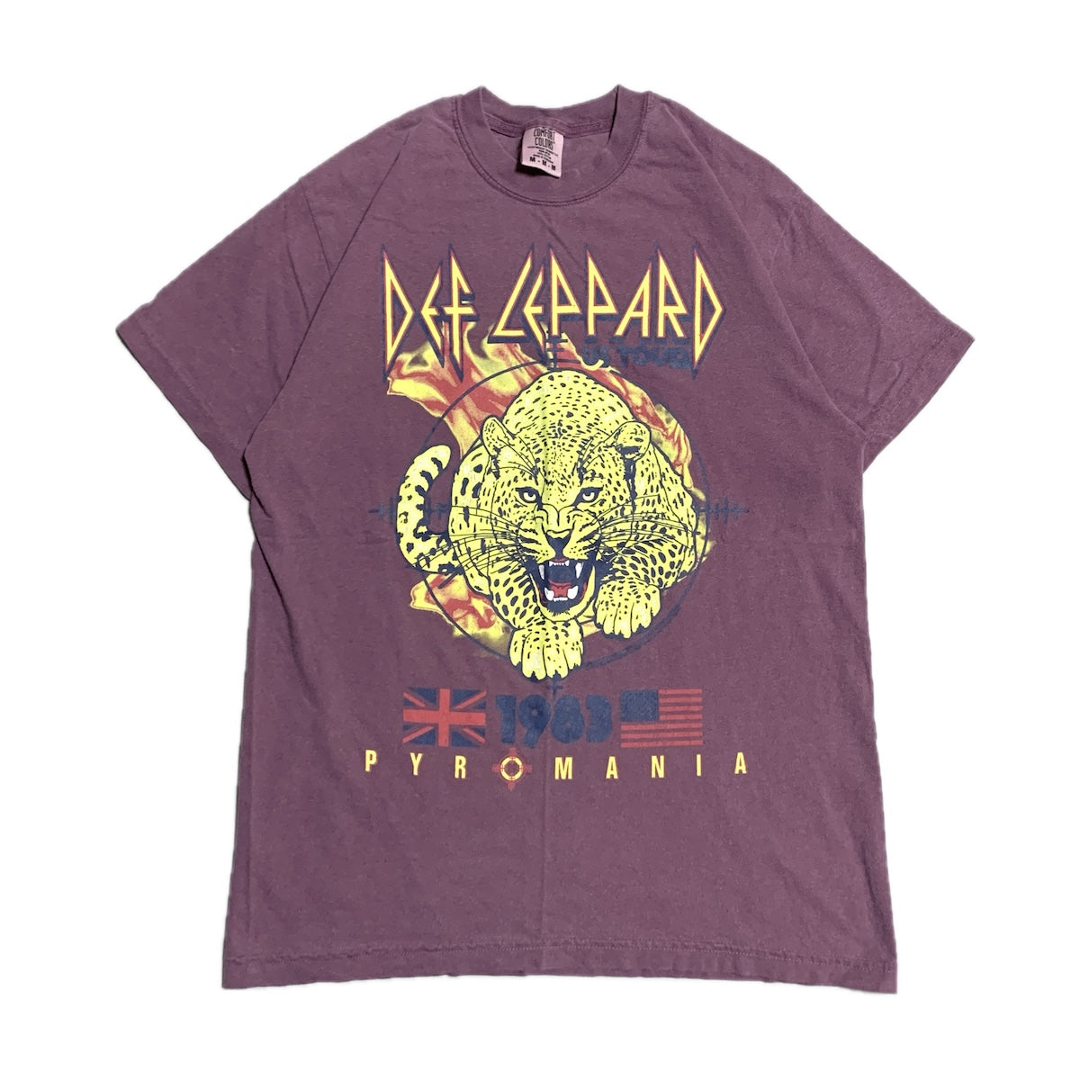 デフ・レパード Def Leppard Tシャツ 2024 パープル メンズM