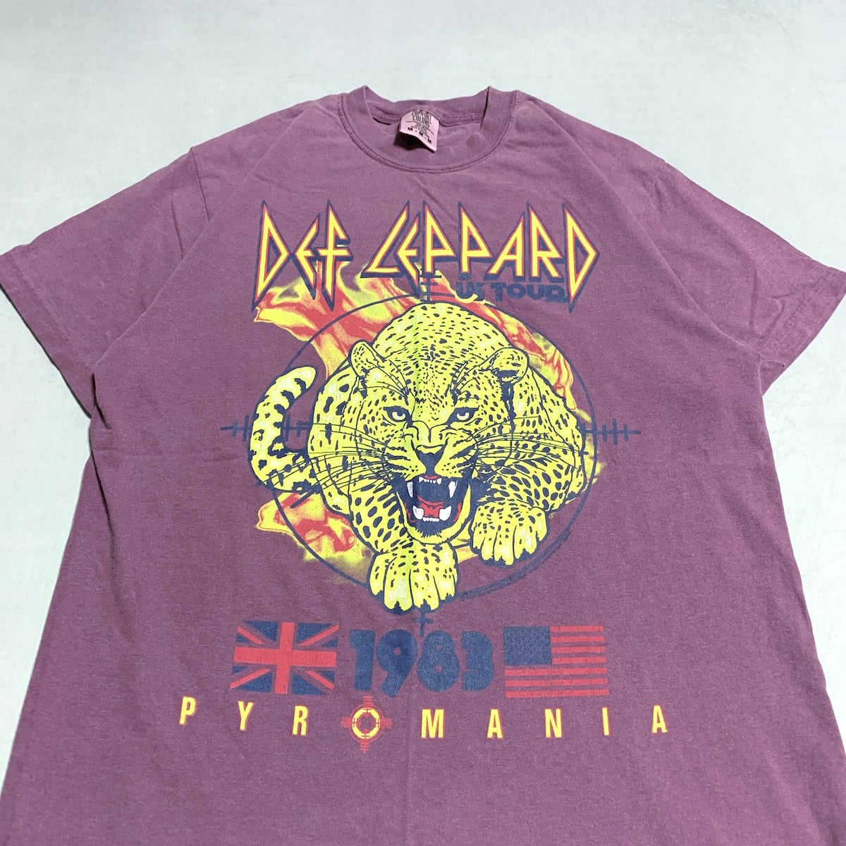 デフ・レパード Def Leppard Tシャツ 2024 パープル メンズM