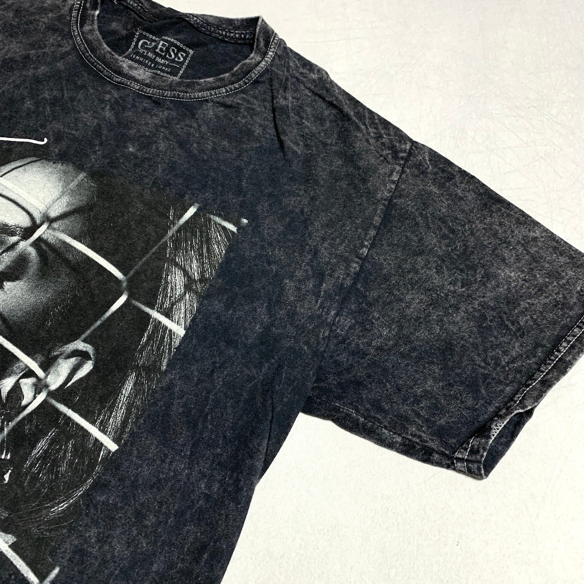 ゲス Guess Tシャツ ジェニファー・ロペス ブラック メンズM