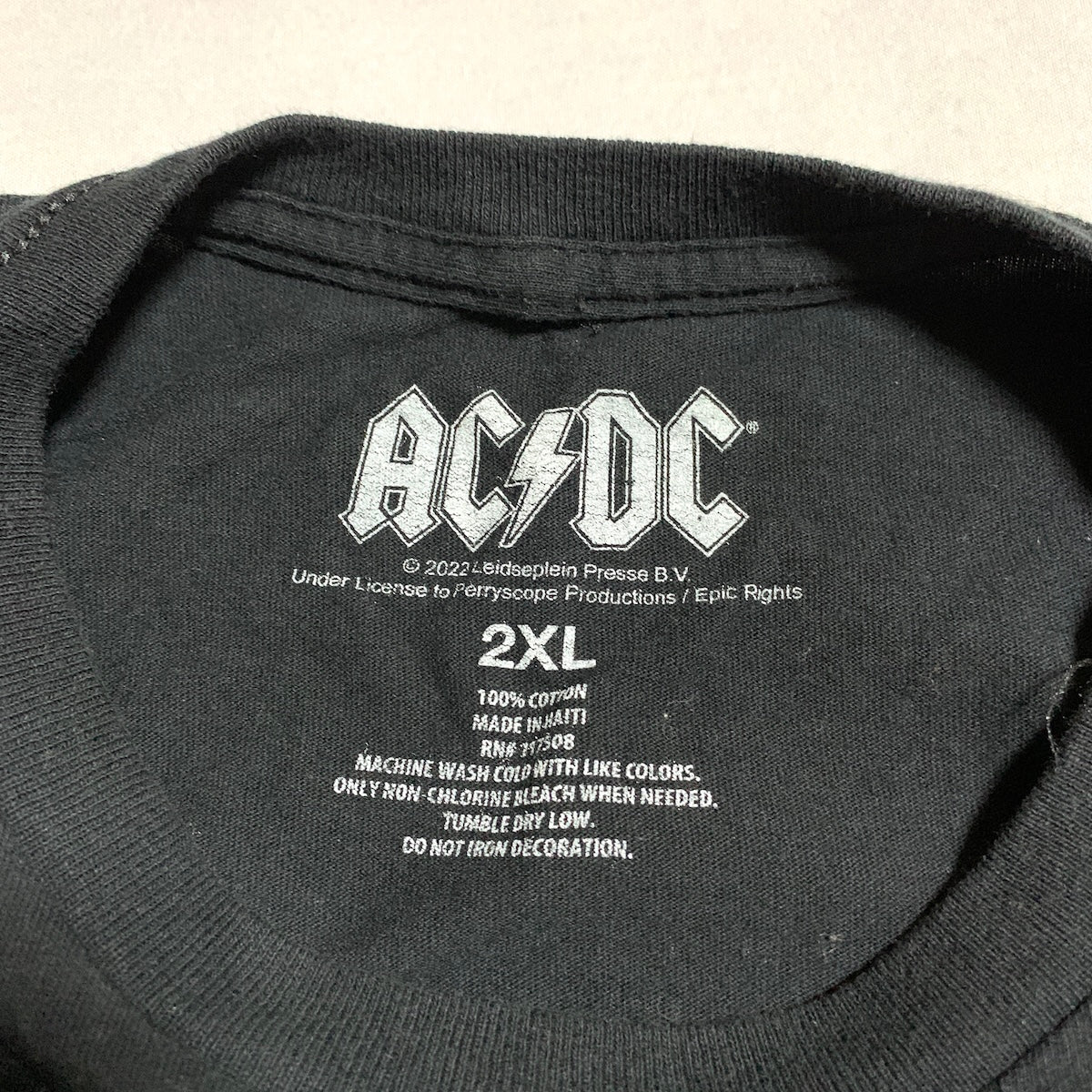 エーシー・ディーシー ACDC Tシャツ 2022 ハイウェイトゥヘル ブラック メンズXXL