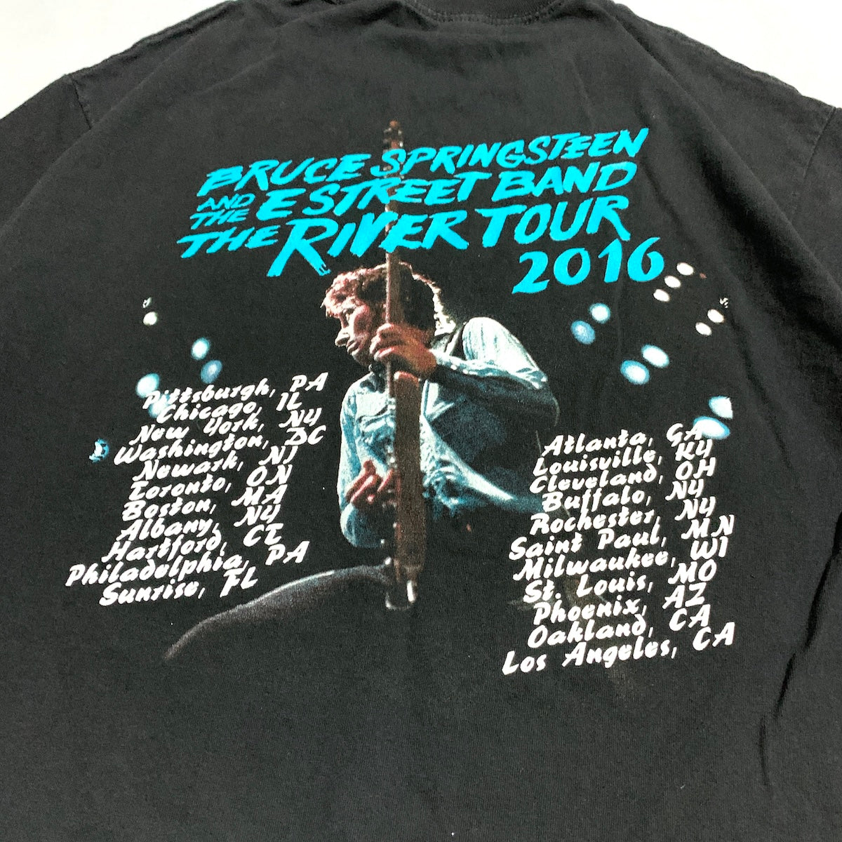 ブルース・スプリングスティーン bruce springsteen Tシャツ 2016 ブラック メンズL