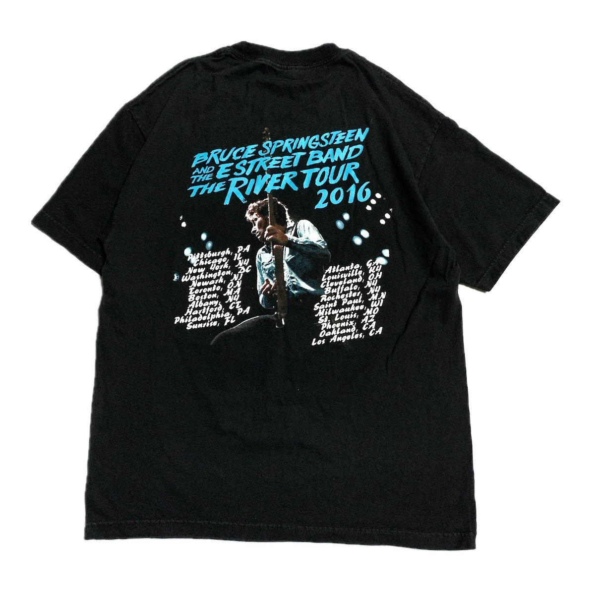 ブルース・スプリングスティーン bruce springsteen Tシャツ 2016 ブラック メンズL
