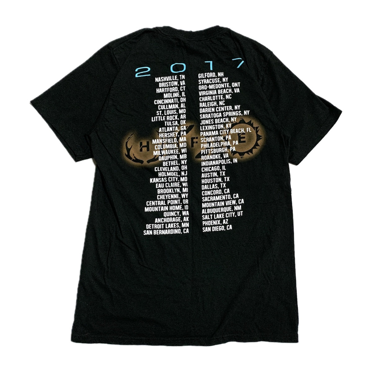 ルーク・ブライアン Luke Bryan Tシャツ 2017 ブラック メンズS
