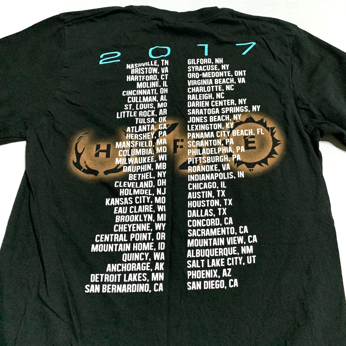 ルーク・ブライアン Luke Bryan Tシャツ 2017 ブラック メンズS