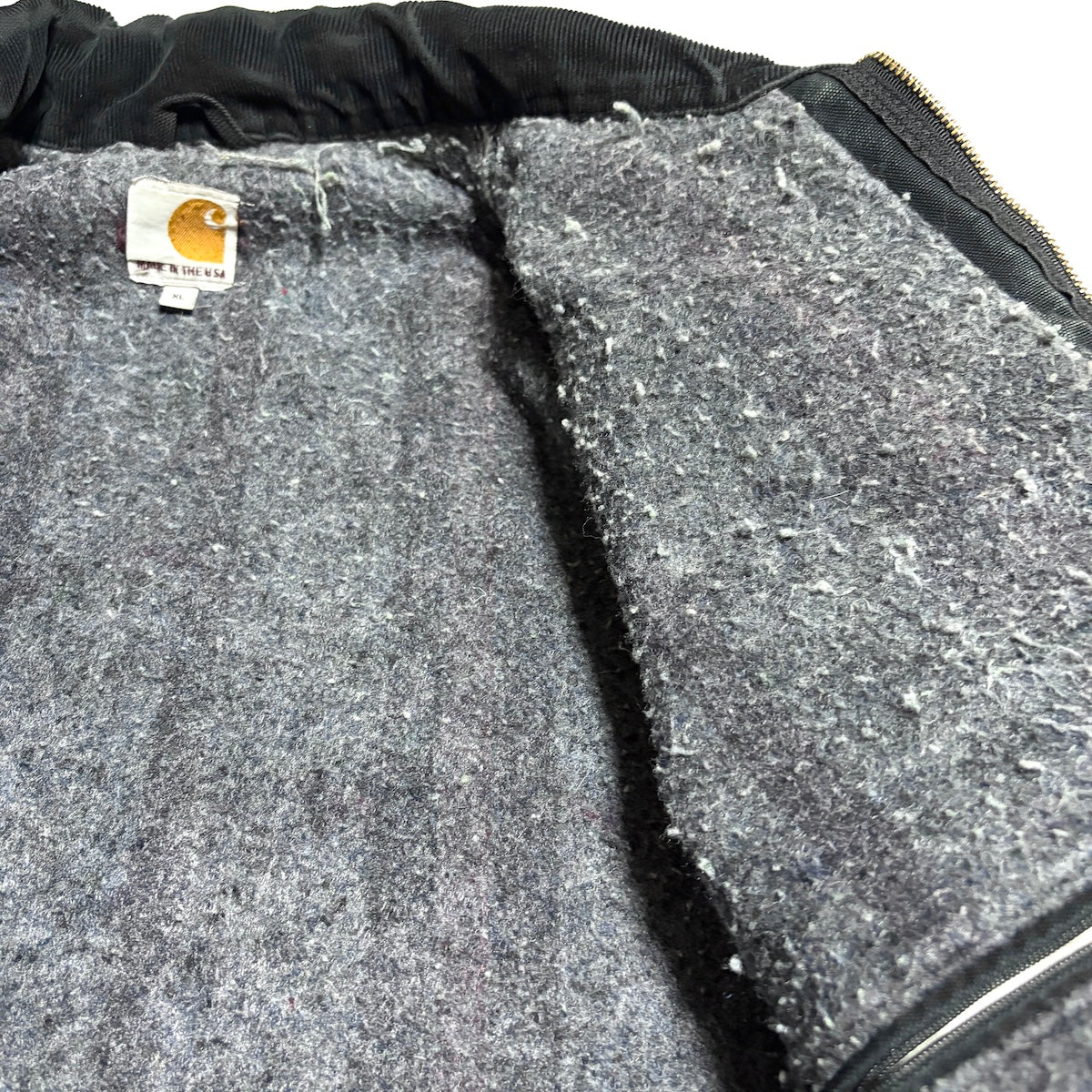 カーハート Carhartt ダックジャケット デトロイトジャケット USA製 ブラック メンズXL