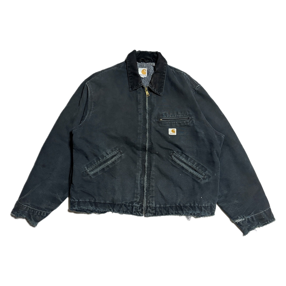 カーハート Carhartt ダックジャケット デトロイトジャケット USA製 ブラック メンズXL