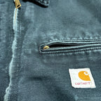 カーハート Carhartt ダックジャケット デトロイトジャケット USA製 ブラック メンズXL