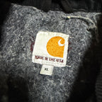 カーハート Carhartt ダックジャケット デトロイトジャケット USA製 ブラック メンズXL