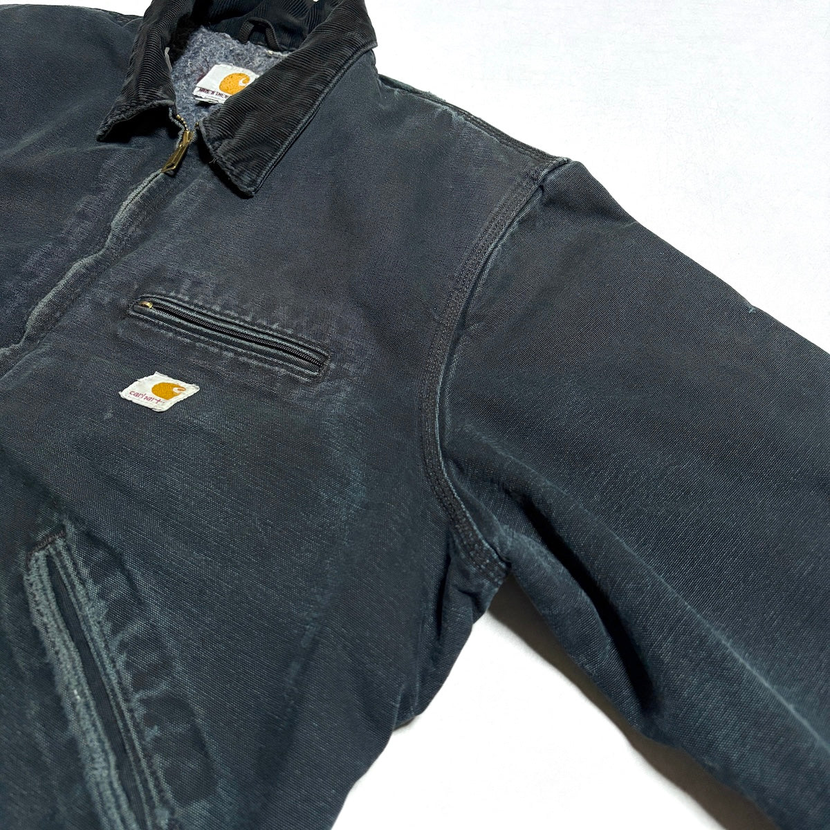 カーハート Carhartt ダックジャケット デトロイトジャケット USA製 ブラック メンズXL