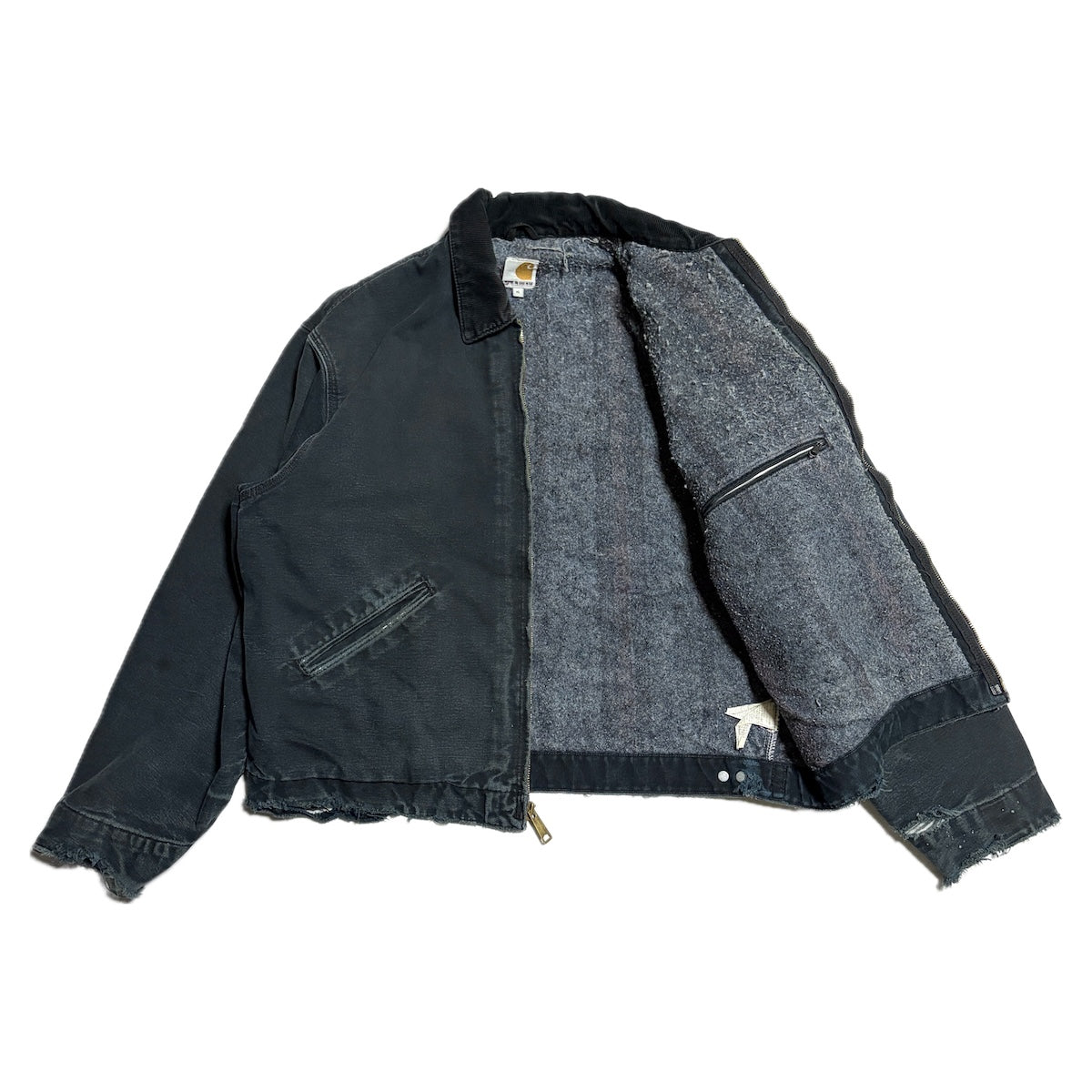 カーハート Carhartt ダックジャケット デトロイトジャケット USA製 ブラック メンズXL