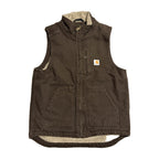 カーハート Carhartt ダックベスト ブラウン メンズS