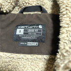 カーハート Carhartt ダックベスト ブラウン メンズS