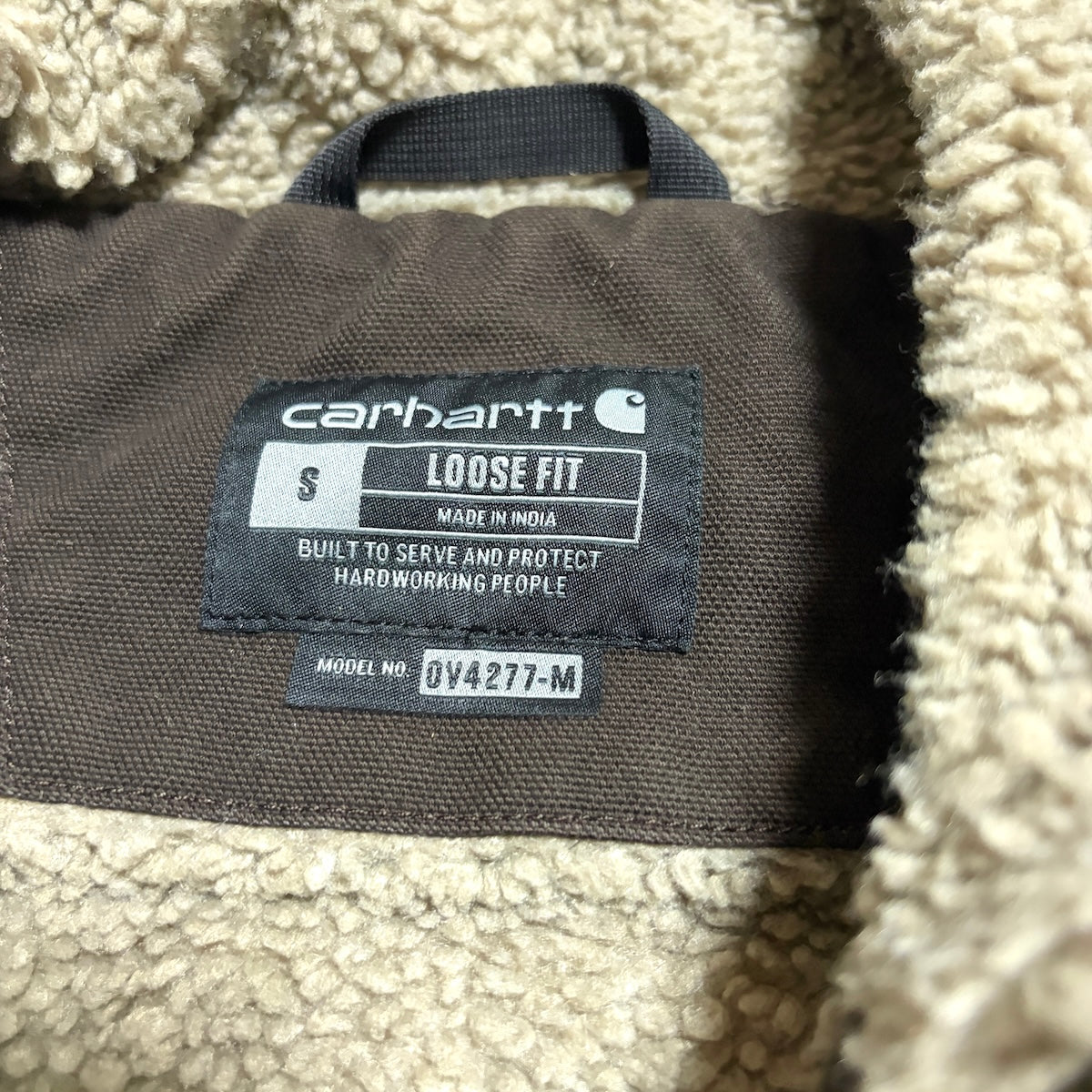 カーハート Carhartt ダックベスト ブラウン メンズS