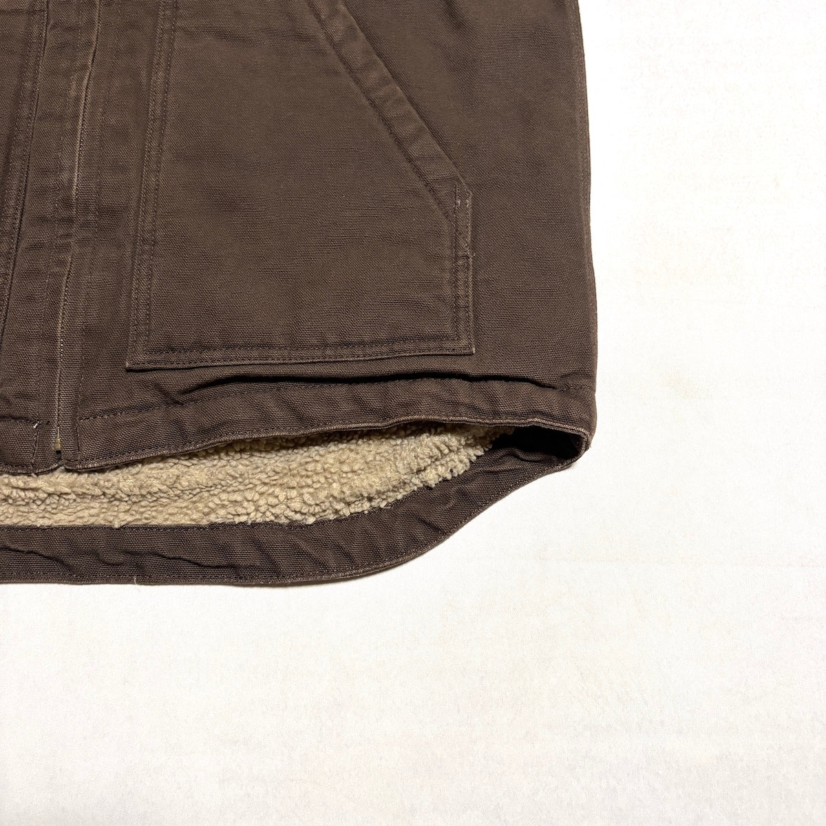 カーハート Carhartt ダックベスト ブラウン メンズS
