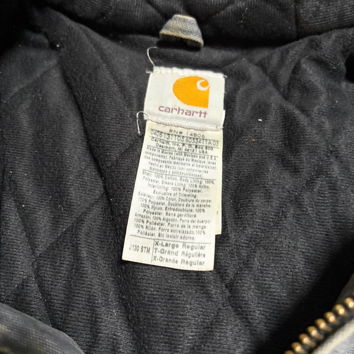 カーハート Carhartt ダックジャケット アクティブジャケット グレー メンズXL
