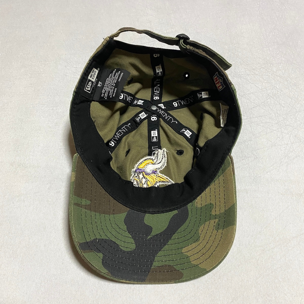 ニューエラ NEW ERA キャップ 迷彩 NFL バイキングス L