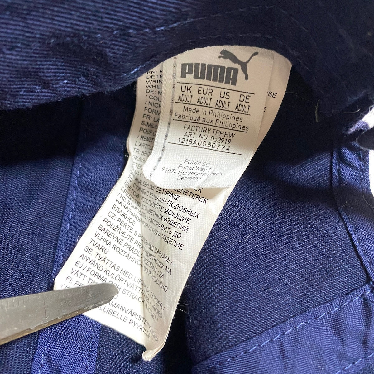 プーマ PUMA キャップ ネイビー 刺繍ロゴ XL