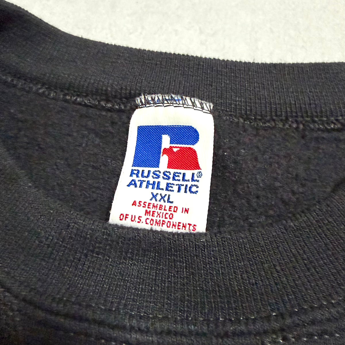 ラッセル Russell Athletic スウェット 90s ブラック 無地 メンズXXL