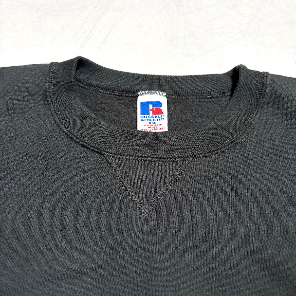 ラッセル Russell Athletic スウェット 90s ブラック 無地 メンズXXL