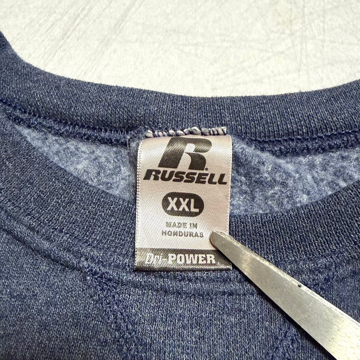 ラッセル Russell Athletic スウェット ブルーグレー 無地 メンズXXL