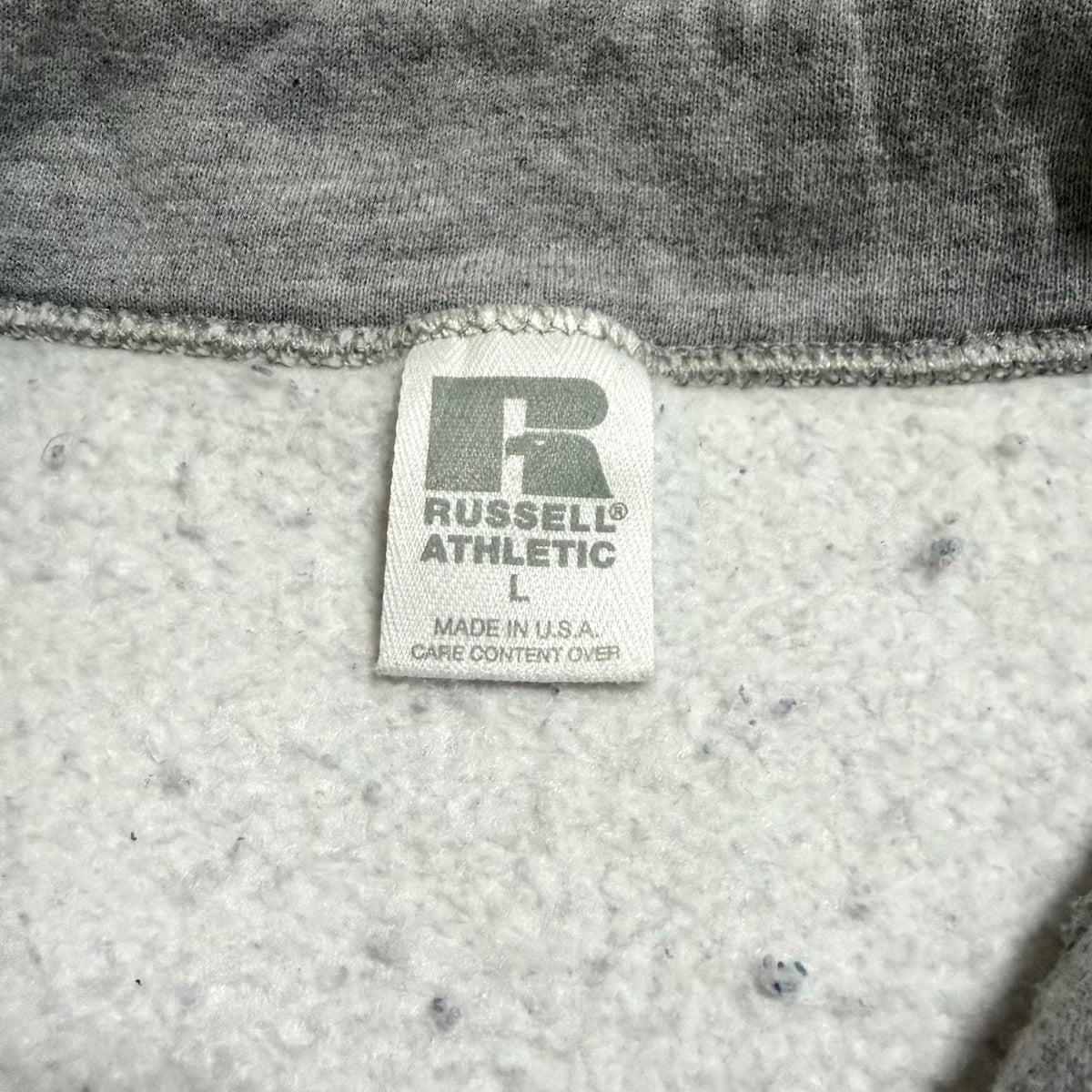 ラッセル Russell Athletic スウェット ハーフジップ USA製 グレー メンズL