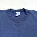 ラッセル Russell Athletic スウェット 90s USA製 ネイビー 無地 メンズXL