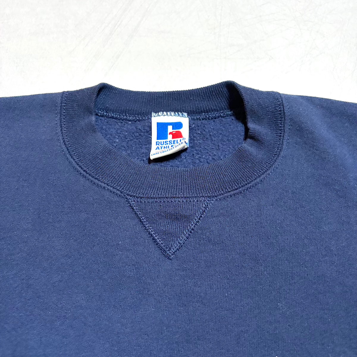 ラッセル Russell Athletic スウェット 90s USA製 ネイビー 無地 メンズXL