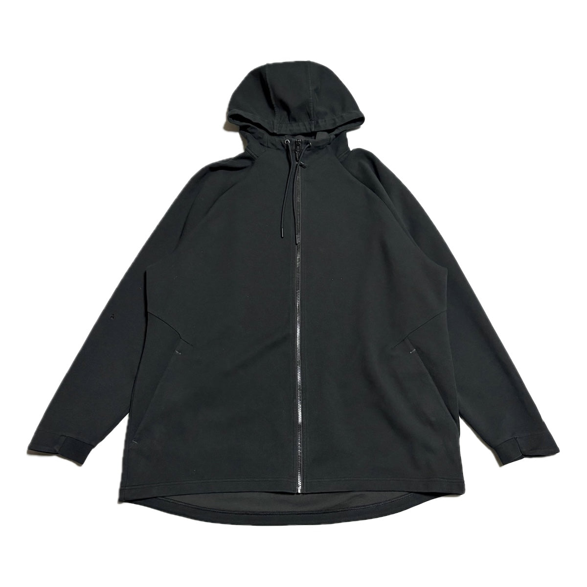 ラッセル Russell Athletic パーカー フルジップ ブラック 無地 メンズXL