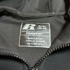 ラッセル Russell Athletic パーカー フルジップ ブラック 無地 メンズXL