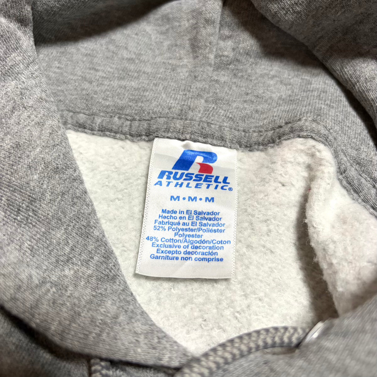 ラッセル Russell Athletic パーカー グレー 無地 メンズM