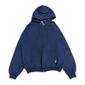 ラッセル Russell Athletic パーカー 90s フルジップ ネイビー メンズL