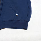 ラッセル Russell Athletic パーカー 90s フルジップ ネイビー メンズL