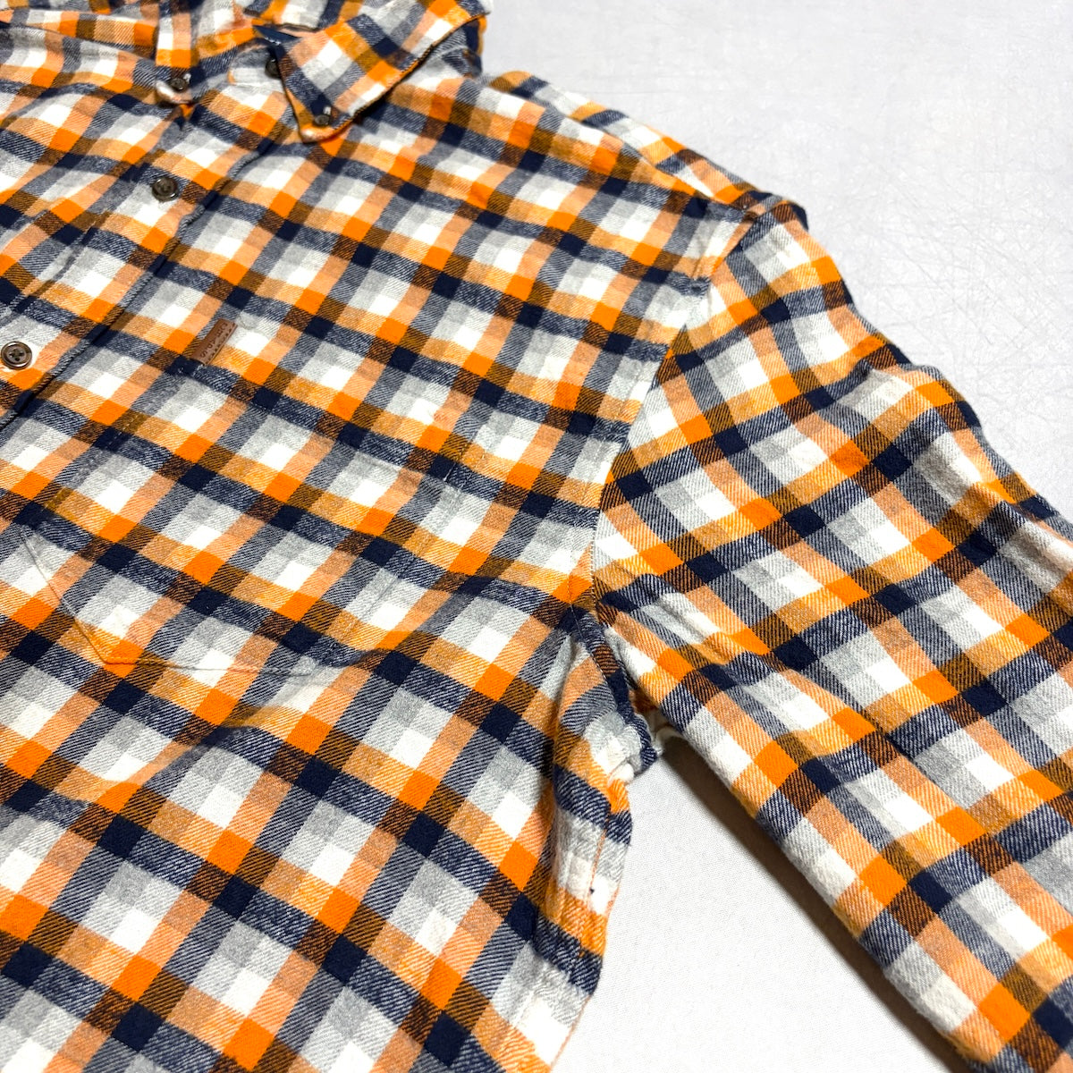 チャップス CHAPS 長袖シャツ ネルシャツ オレンジ メンズL